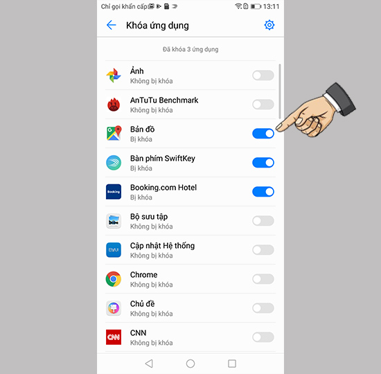 Khóa app